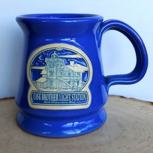 Deneen Periwinkle Blue Ceramic Mug East Brother Light Station San Francisco Mug